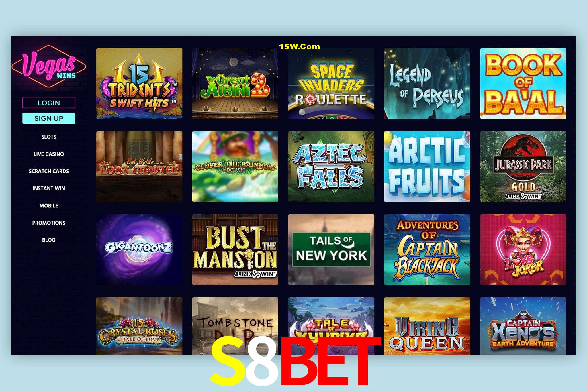 Games Directory S8Bet